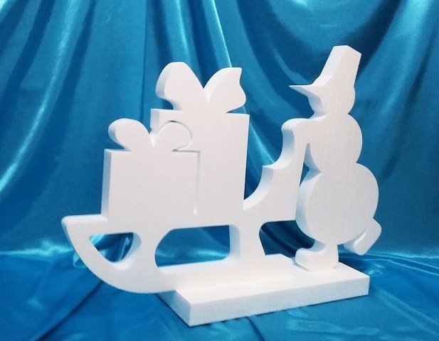 Фигурки из пенопласта на новый год