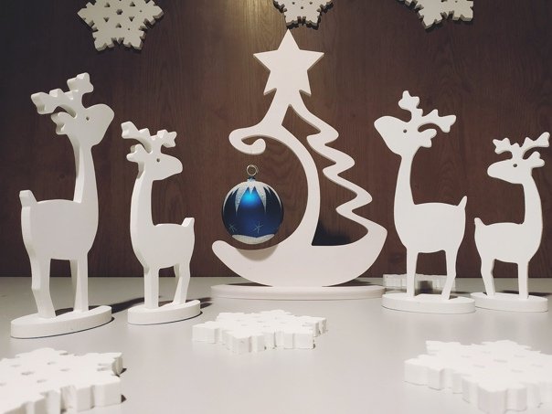 Новогодние фигуры из пенопласта