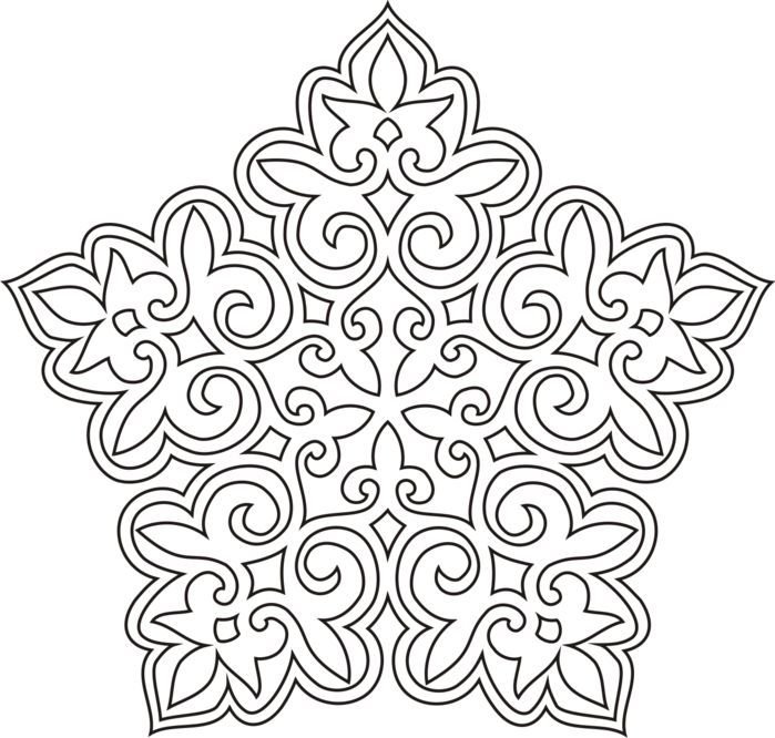 Орнаменты и узоры трафареты