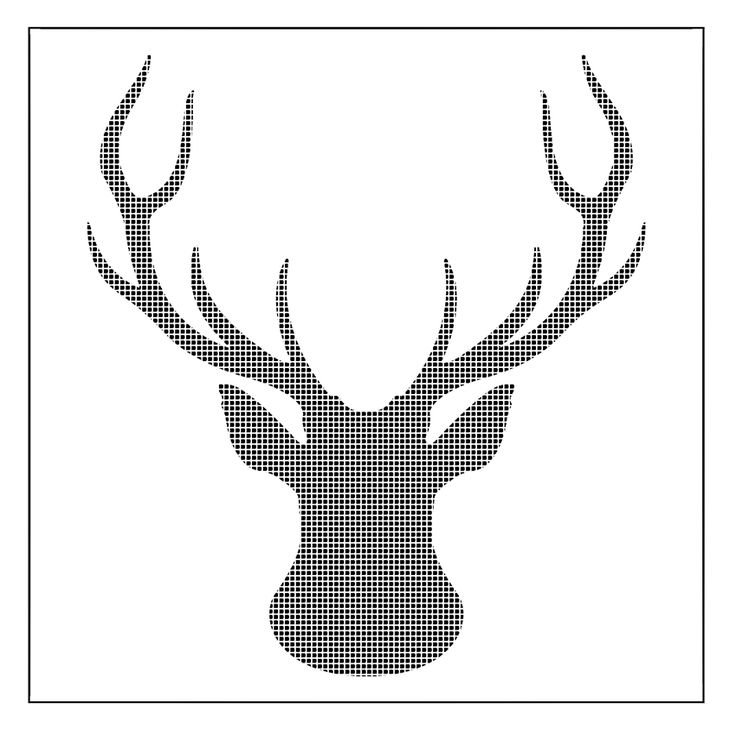 Трафарет "олени"