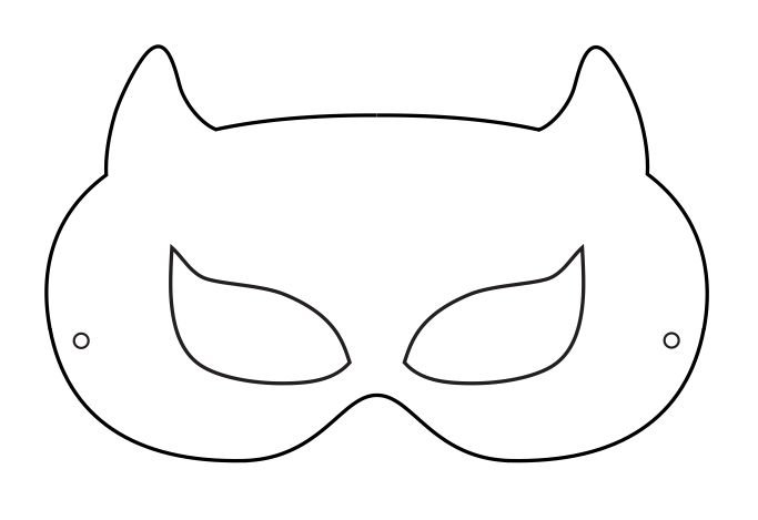 Маска трафарет для детей