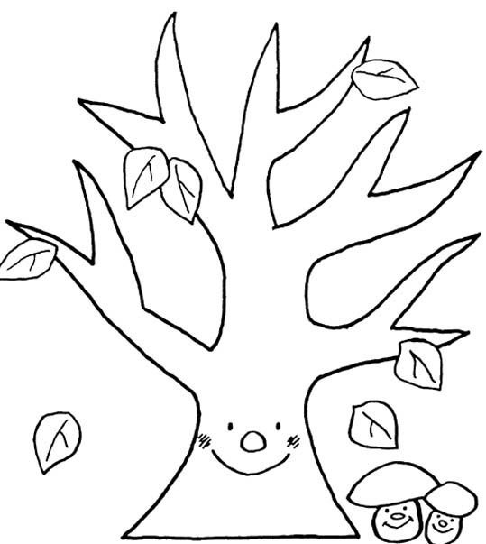 Дерево трафарет для рисования