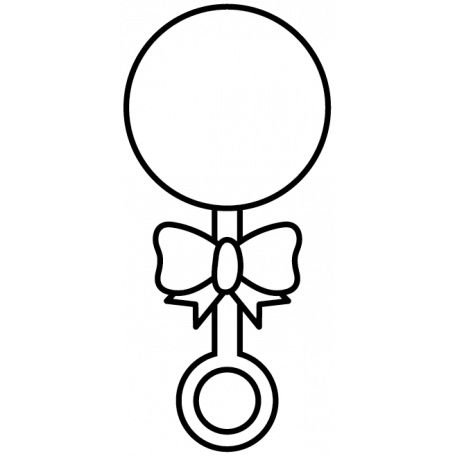 Погремушка раскраска для малышей