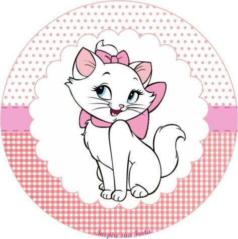 Котик для печати на торт