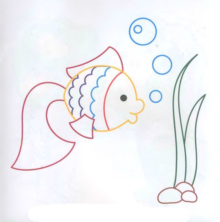 Раскраска рыбка