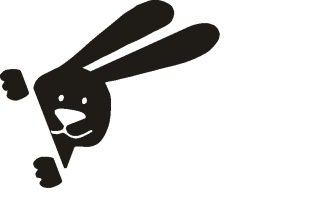 Заяц выглядывает