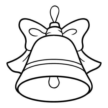 Новогодние колокольчики раскраска