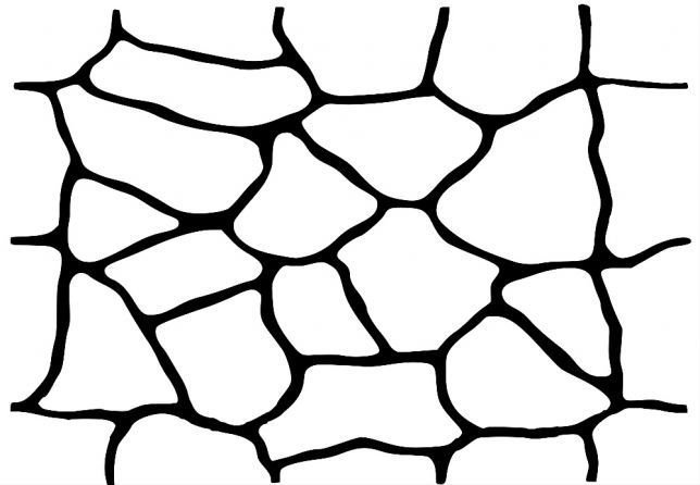 Трафарет камня для декора стен