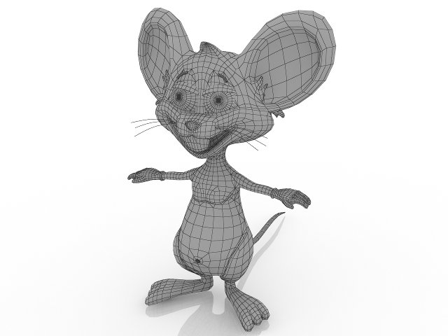 Модель мышки в 3d