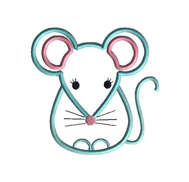 Трафарет мышки