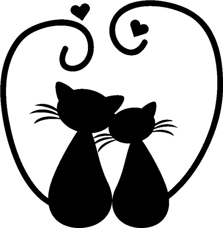 Силуэт кошечки