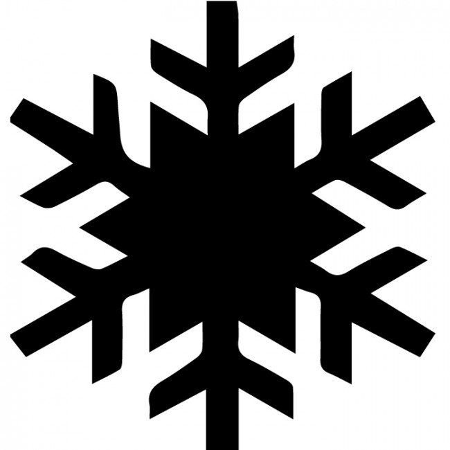 Снежинка очертания