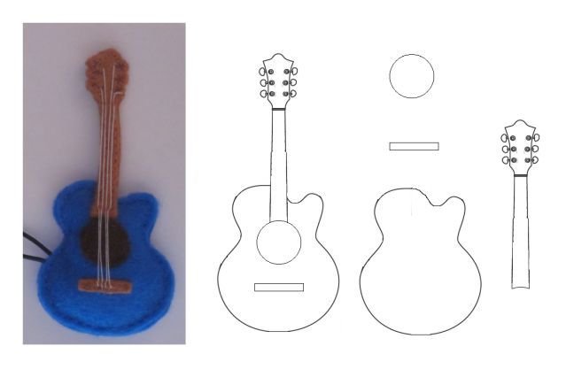 Гитара из фетра