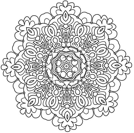 Раскраска Мандала