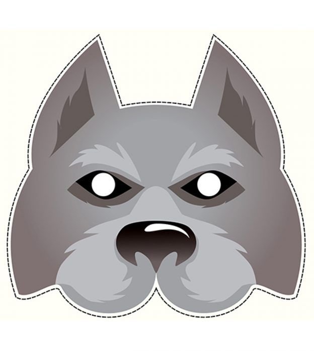 Маска волка для детей