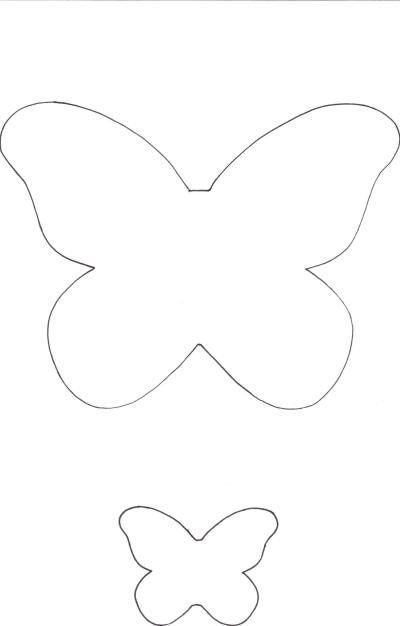Трафарет бабочки для вырезания