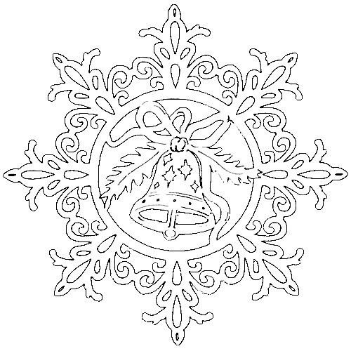 Трафарет «снежинки»