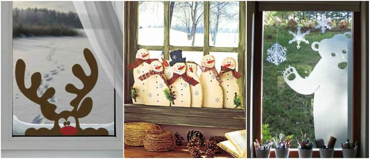 Украшение на окно выглядывает