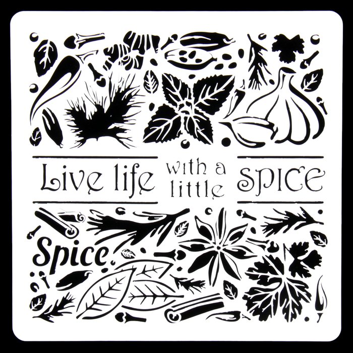 Трафареты для рисунков на стекле специи