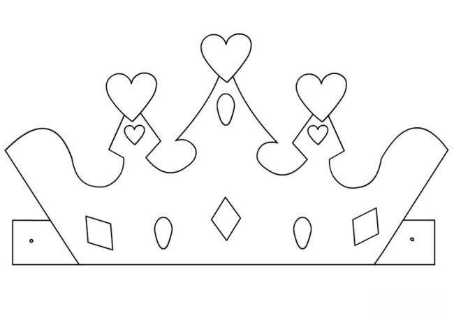 Корона трафарет