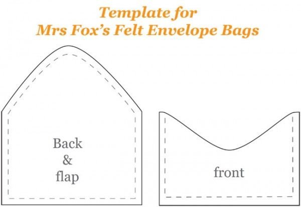 Сумочка из фетра шаблон