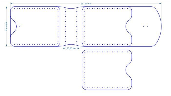 Выкройки кошельков из кожи бифолд
