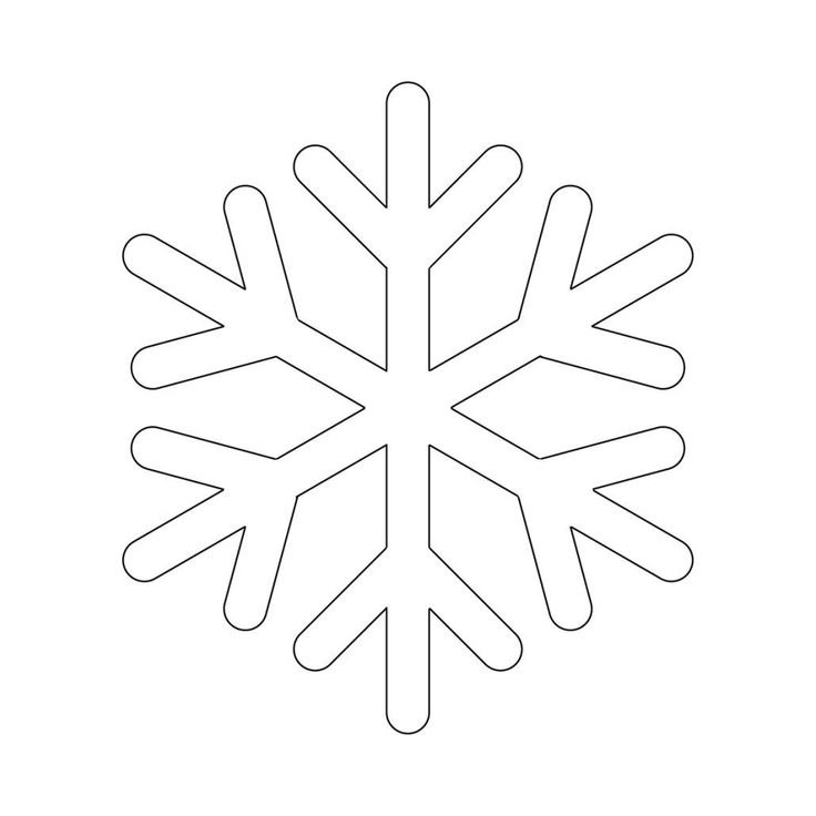 Трафарет «снежинки»
