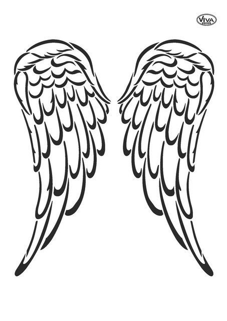 Крылья ангела шаблон