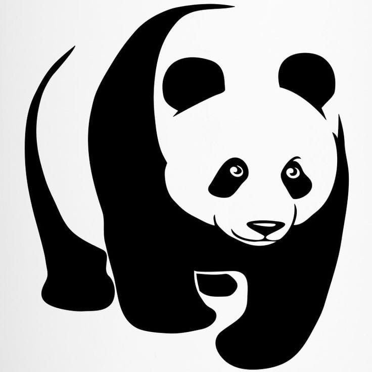 Очертания панды