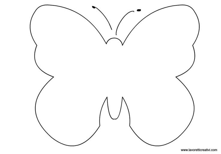 Трафарет бабочки для вырезания