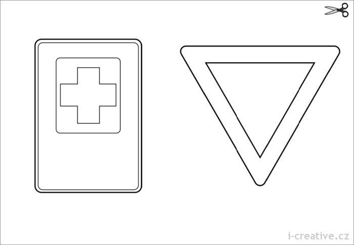 Знаки дорожного движения черно белые
