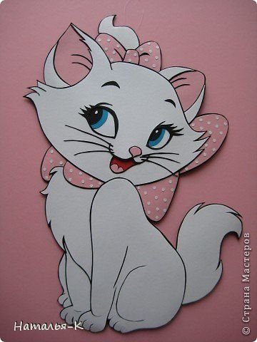 Кошечка мультяшная на торт