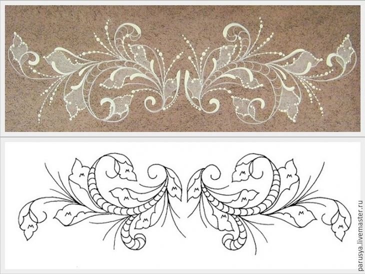 Узоры для росписи контурами