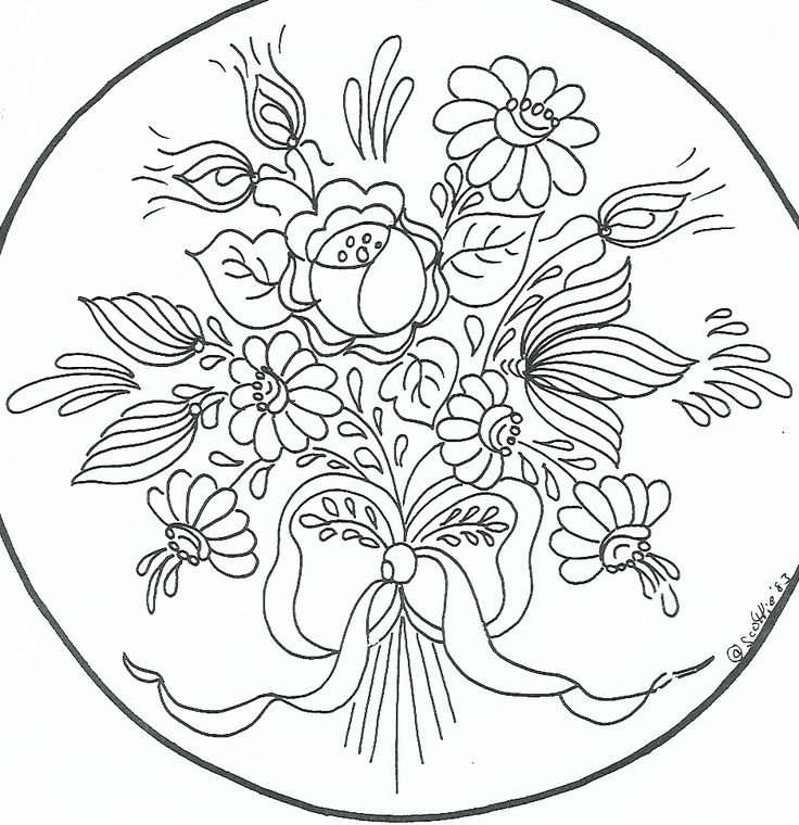 Роспись по дереву трафареты