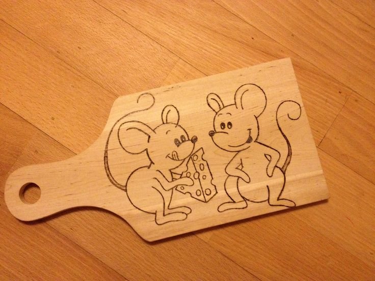 Доска разделочная с Выжиганием