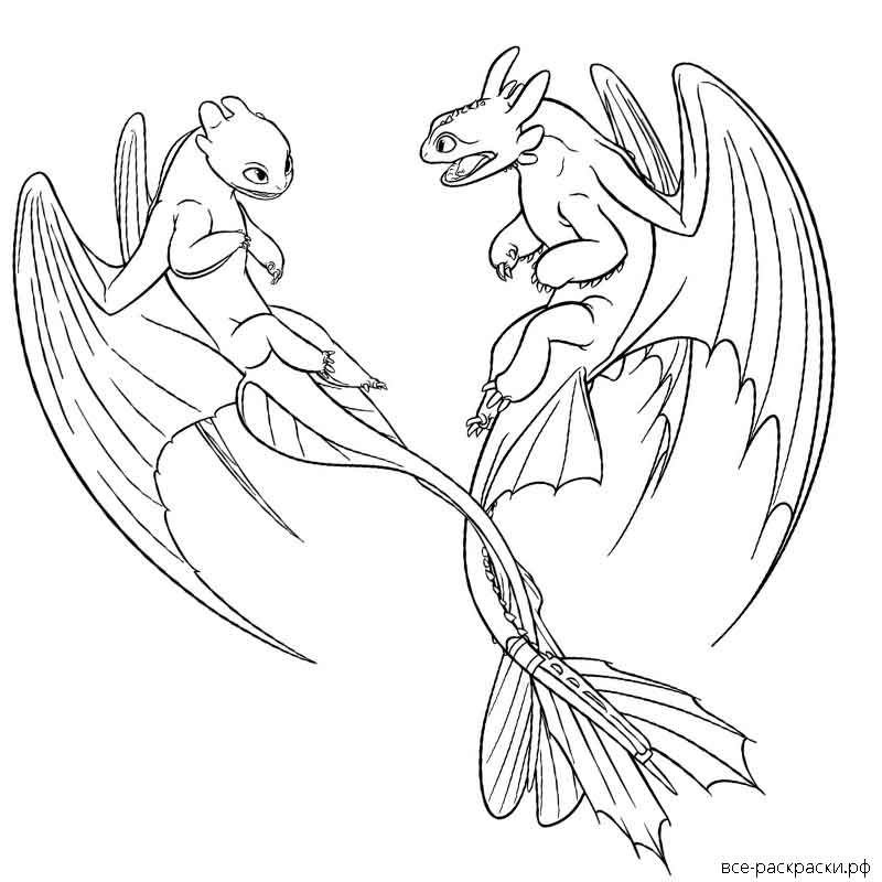 Дневная фурия раскраска