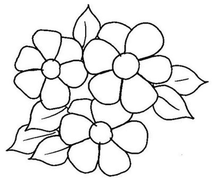 Трафареты цветов для рисования