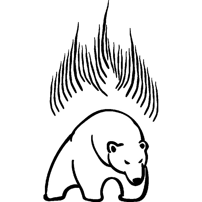 Северное сияние наклейка