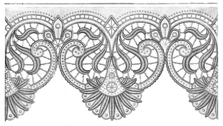 Кружево Ришелье рисунок