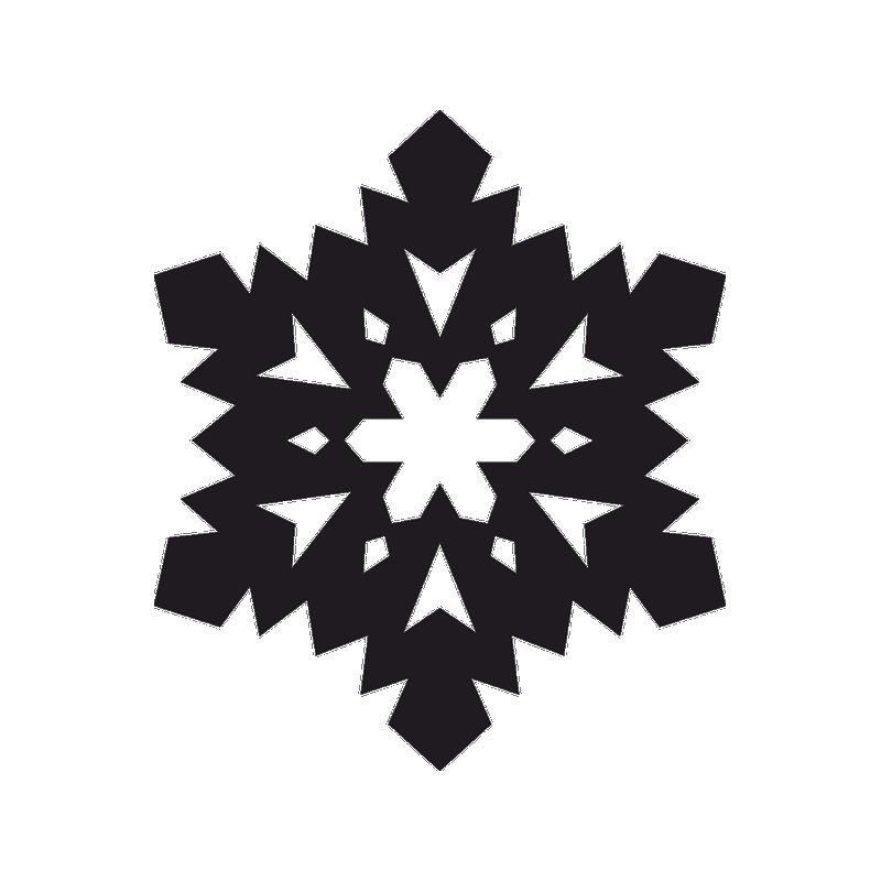 Снежинка силуэт