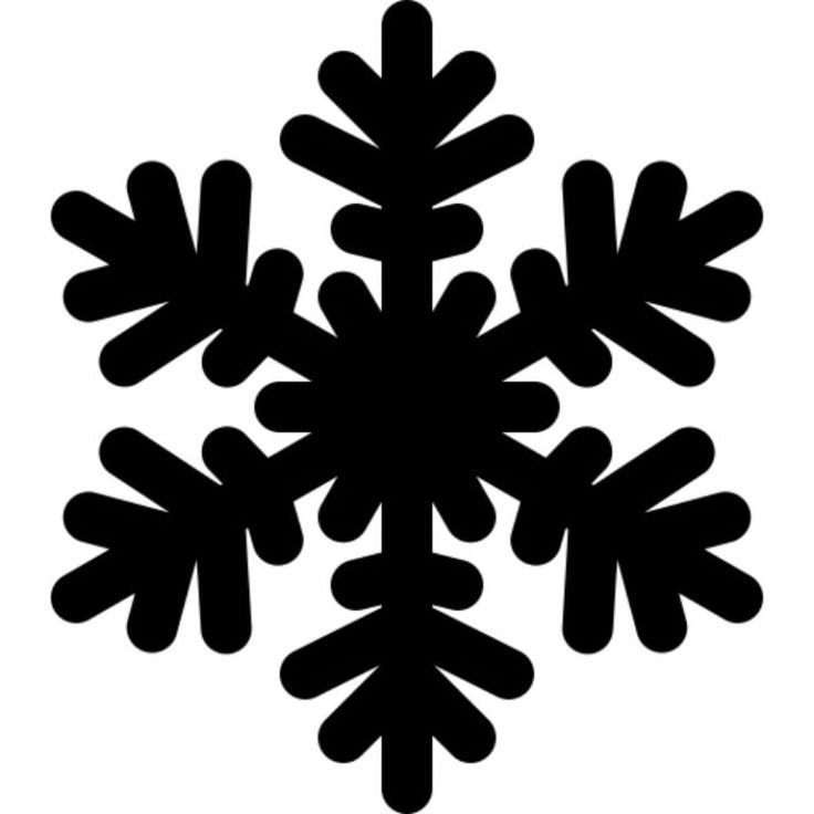 Снежинка силуэт