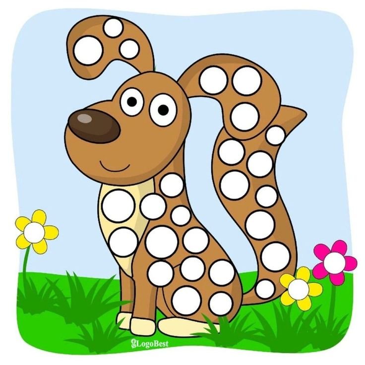 Пластилиновые заплатки собачка