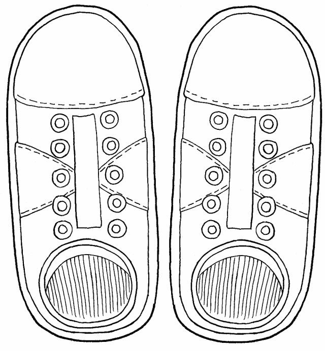 Трафарет ботинок