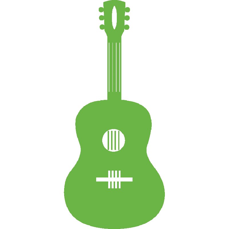 Гитара трафарет