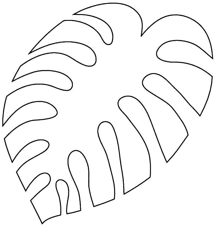 Трафарет листочков для вырезания