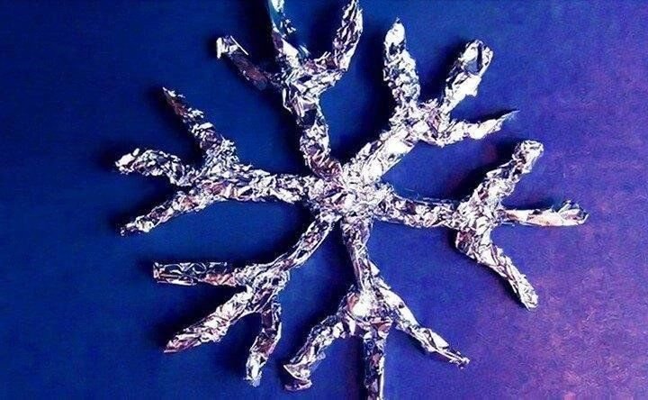 Елочная игрушка из фольги