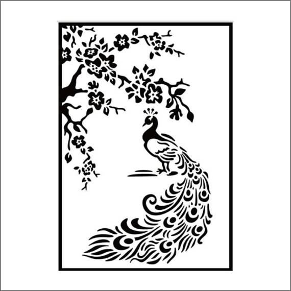 Трафареты птиц для декора