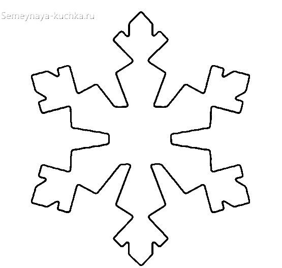 Трафарет «снежинки»