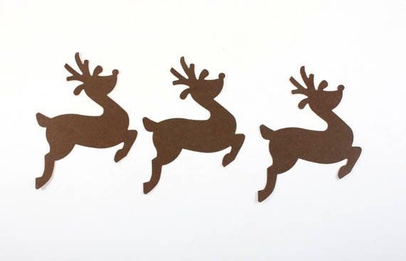 Олень трафарет для гирлянды