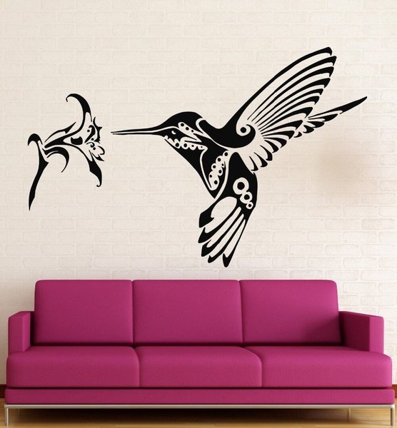 Наклейки птицы на стену